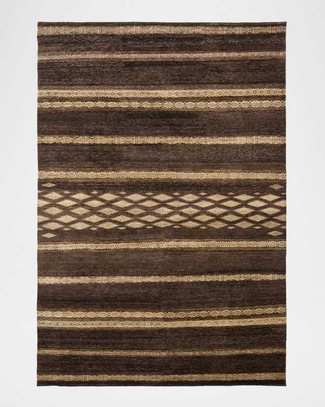 Nairobi Stripe Hand-Knotted Rug, 6' x 9'